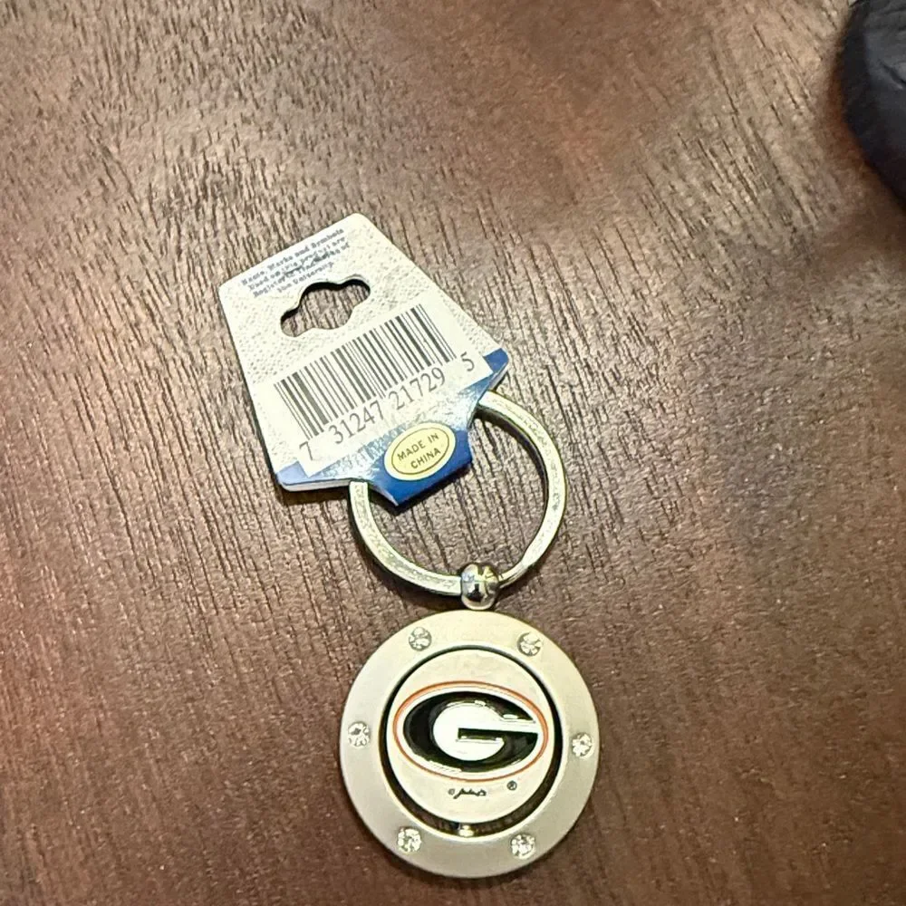 Georgia Bulldogs Keychain - Spinner - NEW